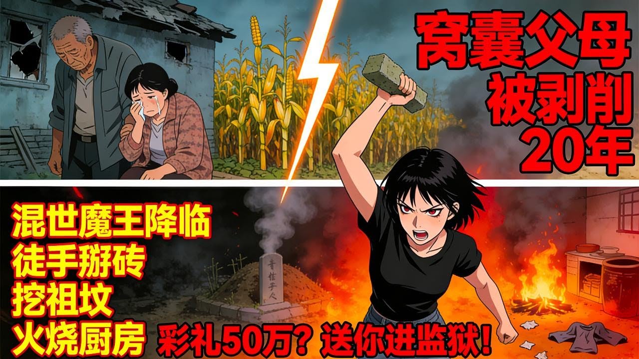 父母是窩囊廢，女兒卻是黑寡婦！大伯想賣我換彩禮，我反手刨了他家祖墳|愛情動漫|懸疑動漫|虐心動漫