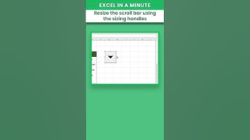 HOW TO ADD A SCROLLBAR IN EXCEL #shorts