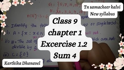 Class 9 chapter 1 Excercise 1.2 Sum 4 Identify the following sets are null set or singleton set