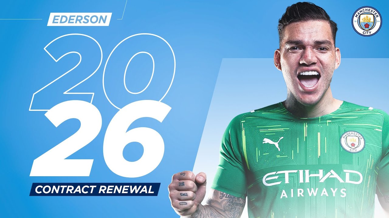 Ederson signs new Man City contract until 2026