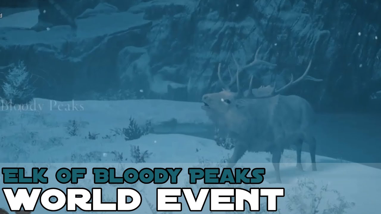Elk of Bloody Peaks Location - World Event - ASSASSIN'S CREED VALHALLA (No Commentary)