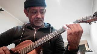 Live slide improvisation in E flat minor.