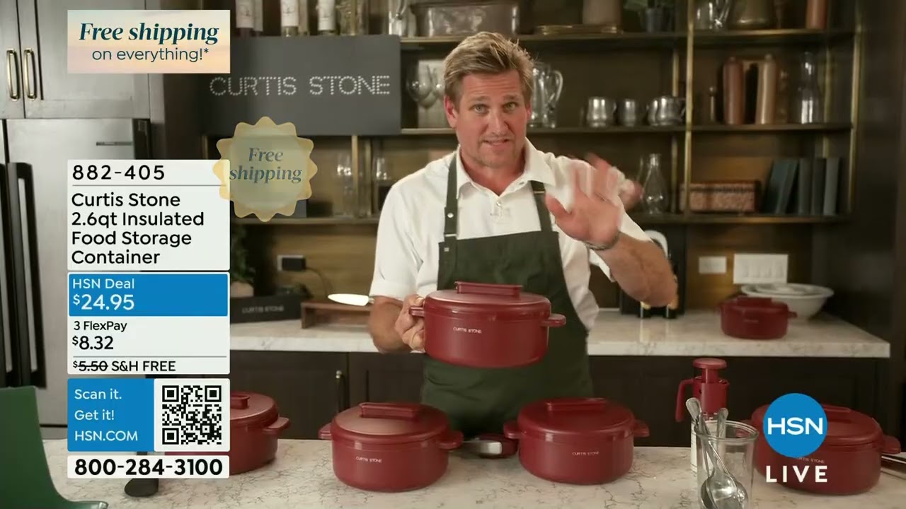 Curtis Stone 2.6Quart Insulated Food Storage Container