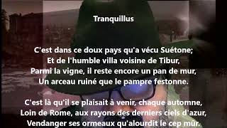 Tranquillus - José-Maria De Heredia Lu Par Yvon Jean
