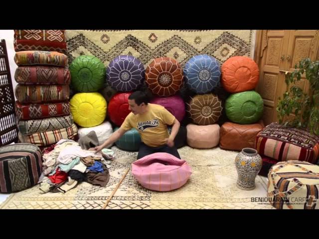 How to stuff a moroccan ottoman pouf