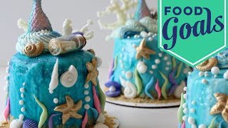 How to Make Mini Mermaid Cakes | Food Network screenshot 2