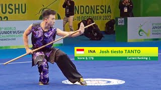 Josh Tiesto Tanto 🇮🇩 9.17 score🥈Nangun (A group Boys) 8th World Junior Wushu Championship Indonesia