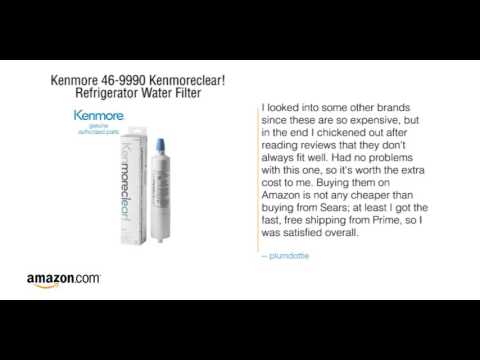 Kenmore 46-9990 Kenmoreclear! Refrigerator Water Filter - YouTube