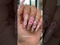 rose gold 3d floral nails  #nails #simplenails #nailart #pinknaildesigns #nailtech #shiningnails