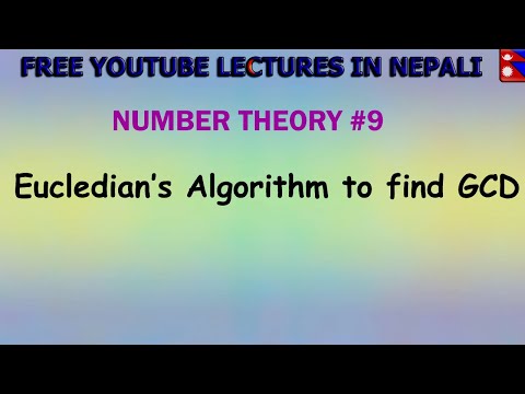 Euclidean Algorithm to find GCD || NUMBER THEORY #9||