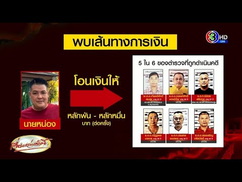 'บิ๊กโจ๊ก' ยันพบเส้นทางการเงินจาก 'หน่อง' ไปยัง 5 ใน 6 ตร.ที่ช่วย 'กำนันนก' หลบหนี