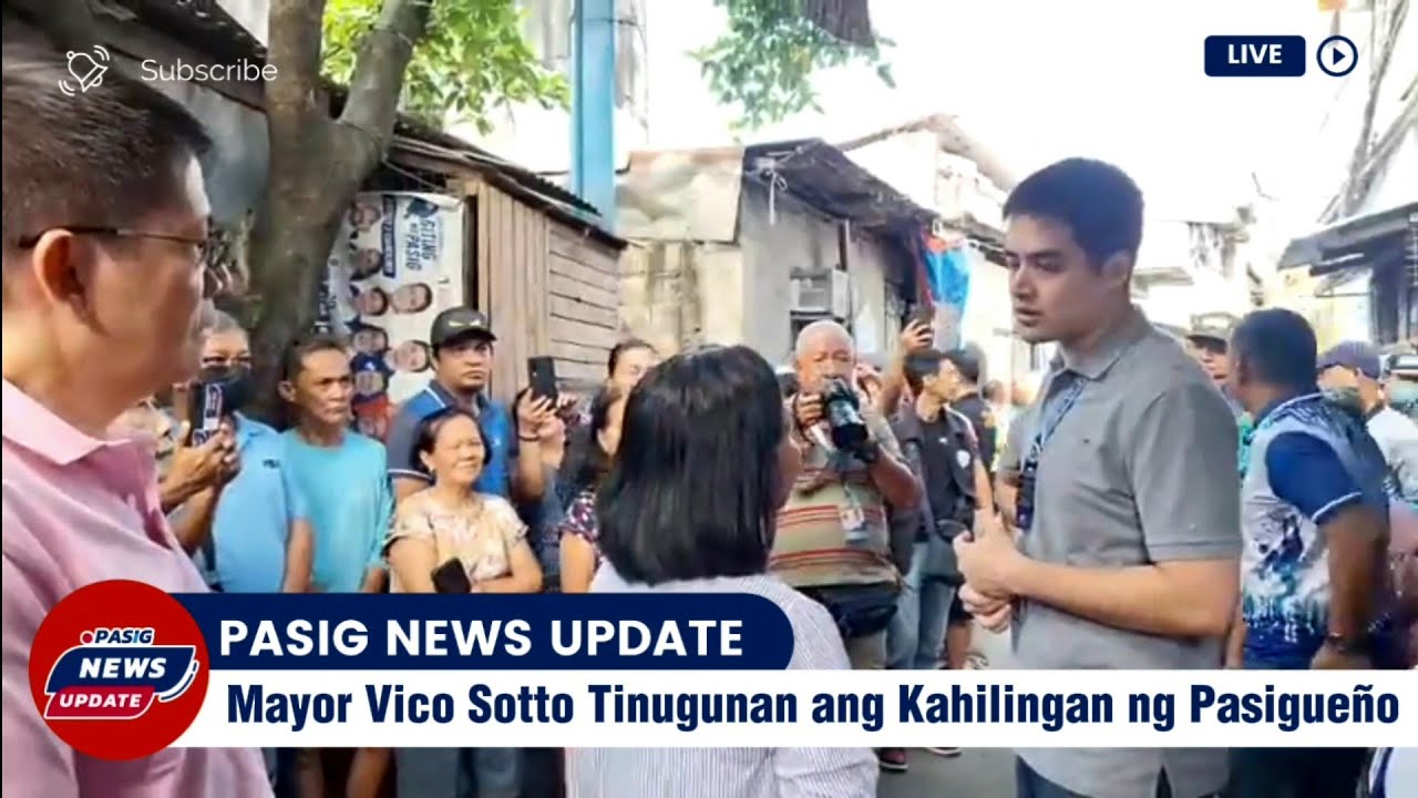 🔵 Mayor Vico Sotto DINUMOG ng mga TAO sa PASIG CITY kasama si Vice Mayor Dodot Jaworski