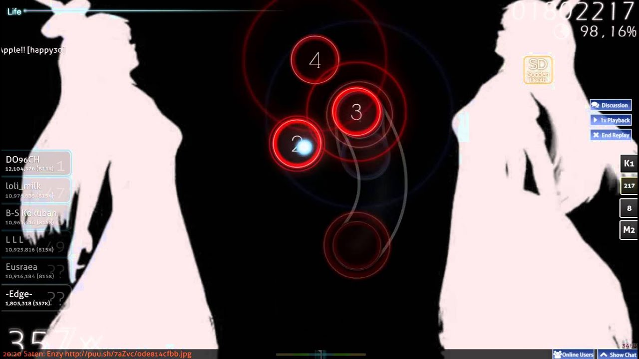 [osu!] Masayoshi Minoshima ft. nomico ~ Bad Apple!! (happy30)