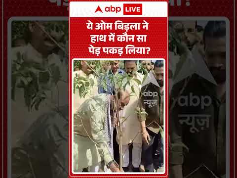 Viral Video : ये Om Birla ने हाथ में कौन सा पेड़ पकड़ लिया? | #ytshorts #viral #rajasthan #plantation