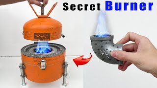 NO Welding | CEMENT Used Oil Stove new version 4.0 super easy | DIY Used Oil Stove Burner