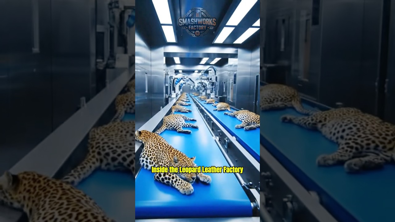 Leopard Skin Transformation – Factory Workflow (AI Educational)