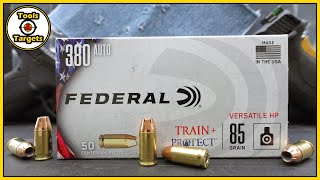 It Trains, But Does It Protect...Federal Train & Protect .380 Auto Ballistic Gel Ammo Test!