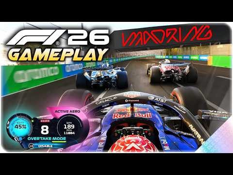 Thumbnail for F1 26 Gameplay: 100% Race at the NEW Madrid Circuit - LAST to ? Max Verstappen Challenge