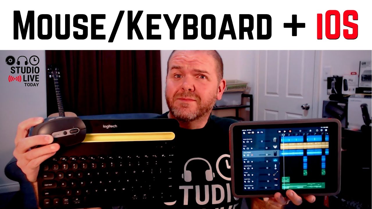 How to connect a KEYBOARD and to an iPad or iPhone - YouTube