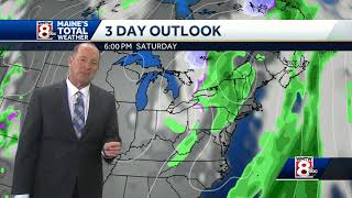 Clouds return along with more rain later Friday.