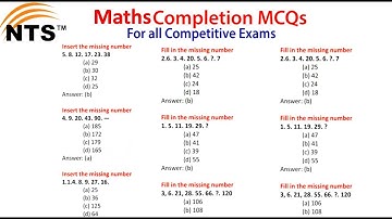 NTS Maths MCQS | Maths MCQS for NTS, Etea, PTS, PPSC, FPSC, ATS entry test