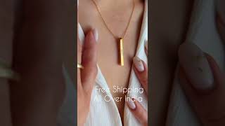 Custom Cube Bar Necklace