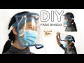 DIY FACE SHIELD // วิธีทำหน้ากากแผ่นใสกันละอองน้ำลายกระเด็น