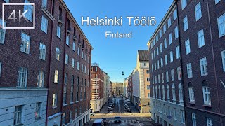 Helsinki Töölö Finland - 4K Walking