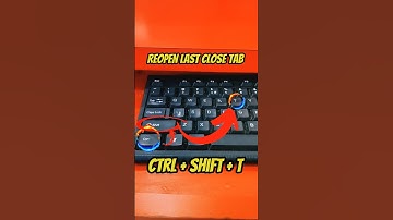 What is the use of CTRL + SHIFT + T ? Shortcut key for Reopen Last Closed Tab || #shorts #shotcut