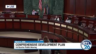 Comprehensive Development Plan 1st Quarter Public Hearing