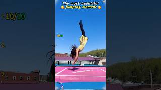 The Most Beautiful Trampoline Moment 🤸‍♀️✨ Pure joy in the air! #Trampoline #BeautifulMoments