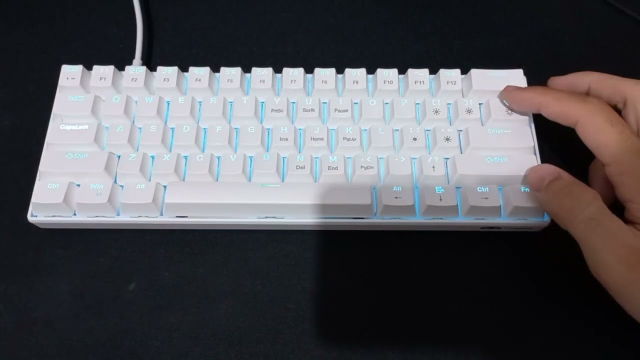 unboxing teclado mecanico MAGEGEE MK-STAR61 do aliexpress
