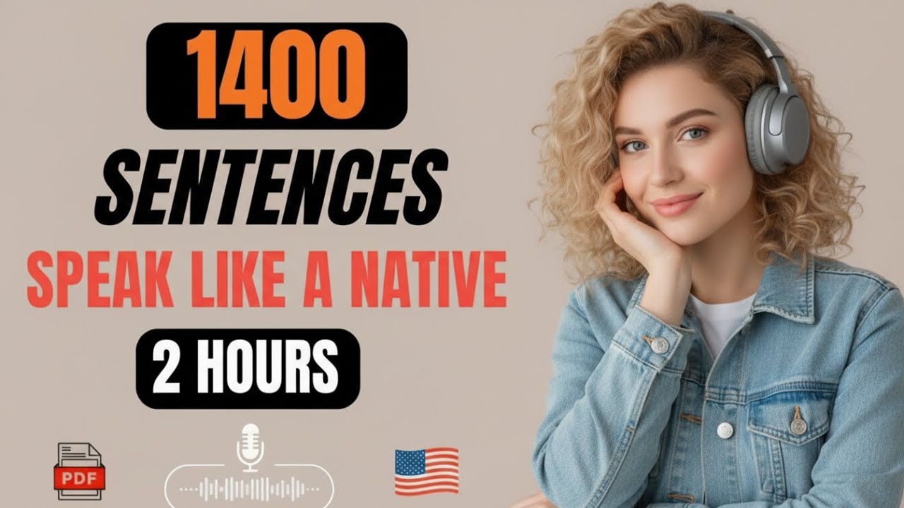 2 Hours of 1,400 Daily English Sentences to Speak Naturally & Confidently in Real Life
