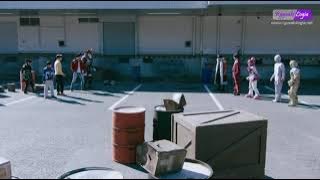 Kyuuranger vs space squad.