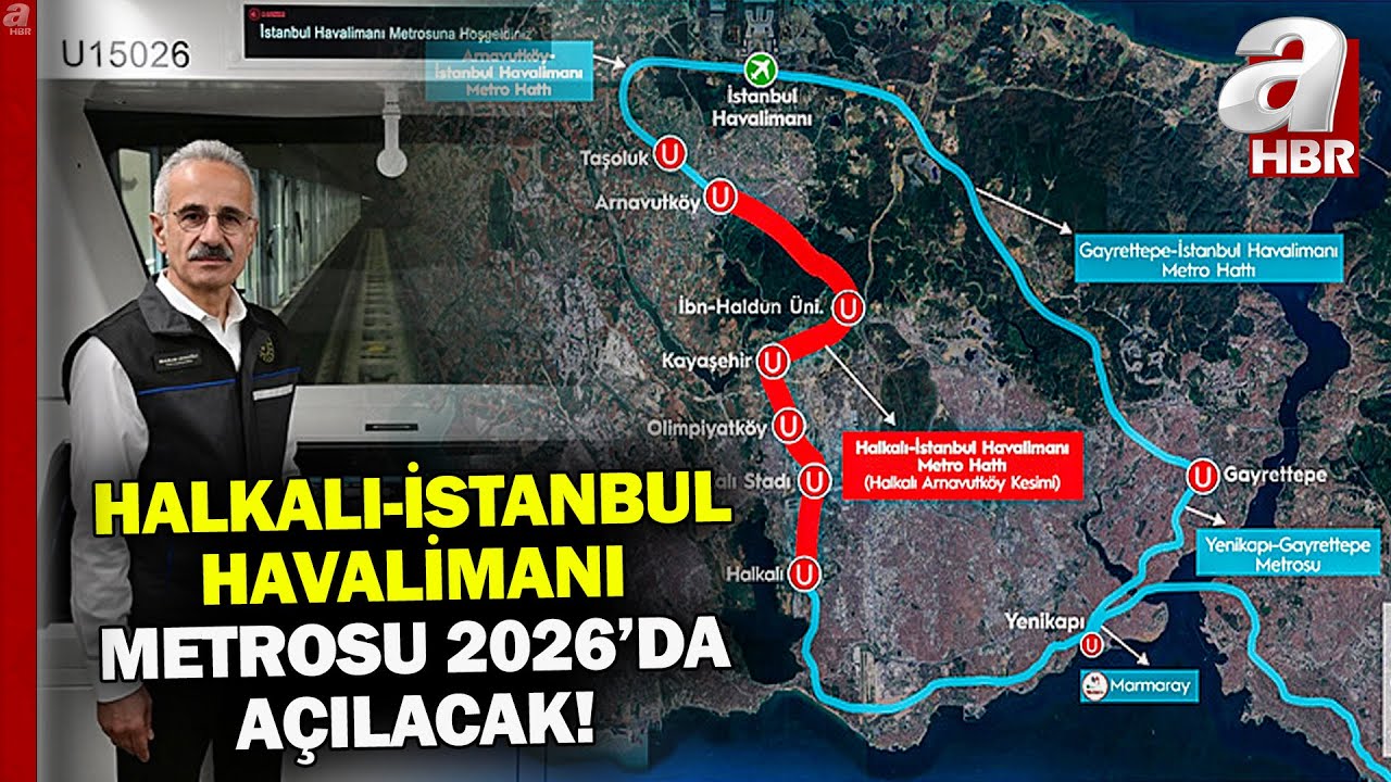 Halkalı-İstanbul Havalimanı Metrosu 2026'da açılacak! 121 kilometre hızla sürücüsüz test | A Haber