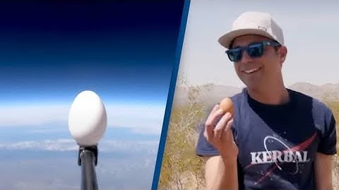 Mark Rober drops egg from space and it miraculously doesn