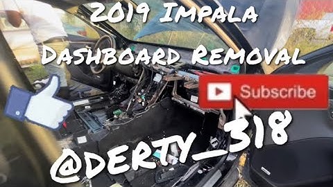2019 #Chevrolet #Impala #Dashboard and #seat removal #Gbody #Swap @Derty_318