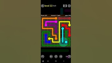 How To Solve Flow Free Regular Pack Level 22 9x9 Board Hard Walk Through Solution Walkthrough