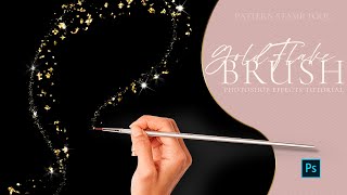 Glitter Effect Photoshop Brush Tutorial: Gold Flake Pattern Stamp Brush screenshot 3