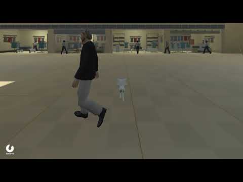 Demo of the collision detection / judgement experiment (Simulating sensor shift to leading cat)