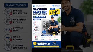 Washing Machine Repair & Service Centre Hyderabad | Call: 8688821947 #washingmachine #repair #home