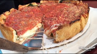 Making of Nancy's Stuffed Pizza