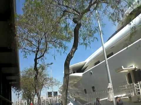 Roman Abramovich Pelorus Yacht in Barcelona