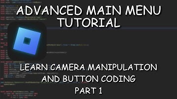 ROBLOXSTUDIO Main Menu tutorial