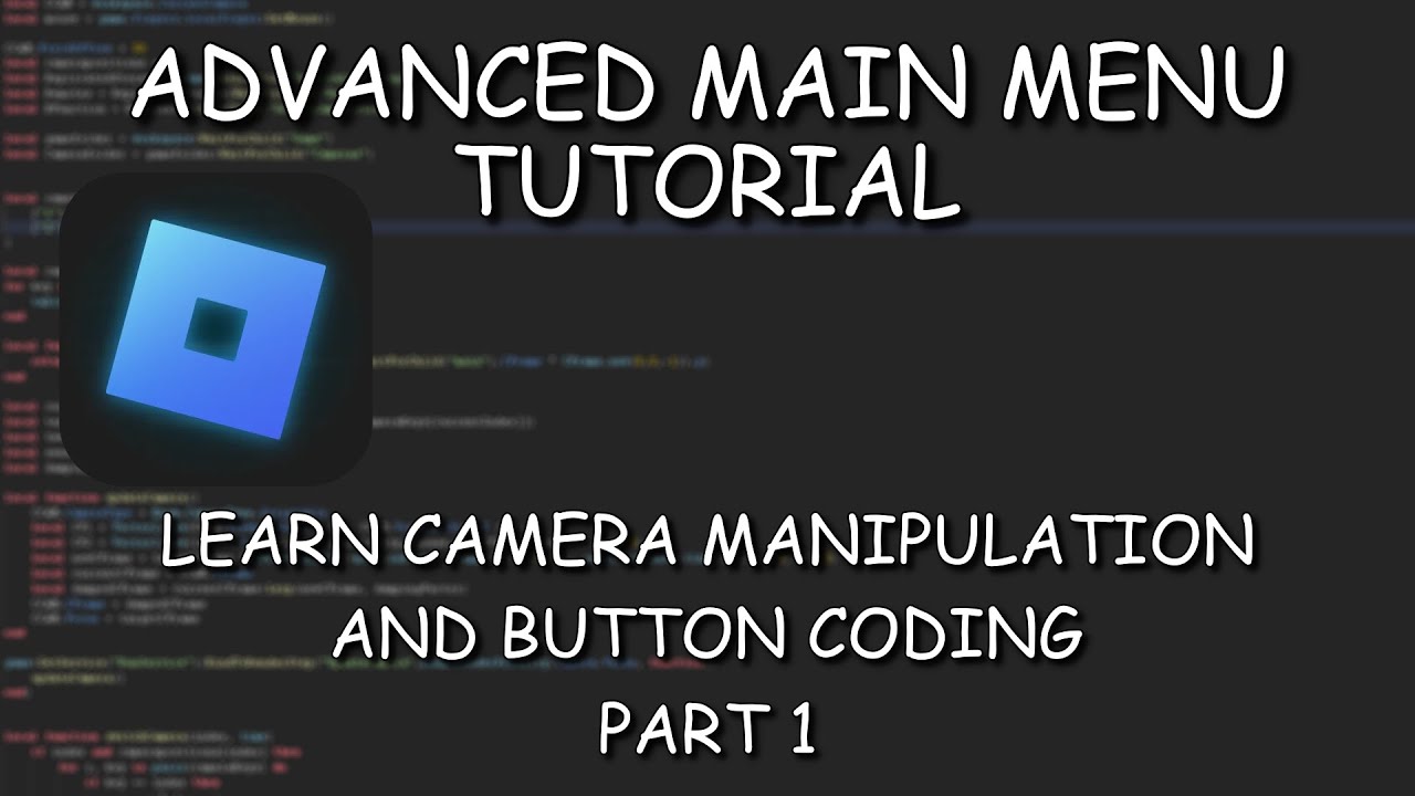 ROBLOXSTUDIO Main Menu tutorial - YouTube