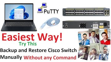How to Backup and Restore Cisco Switch Configuration || Manually Easiest Way 2023