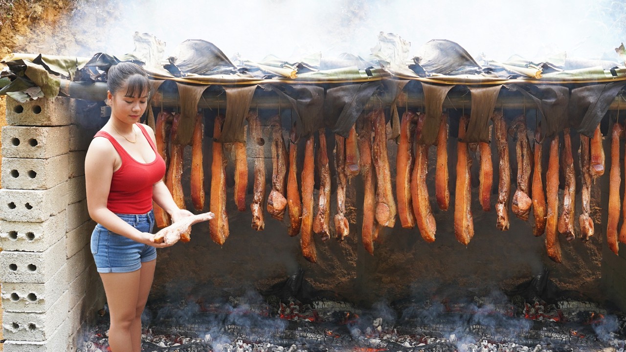 [REWIND TIMELAPSE] Process For Making Smoked Fish And Smoked Pork -Go To Market Sell