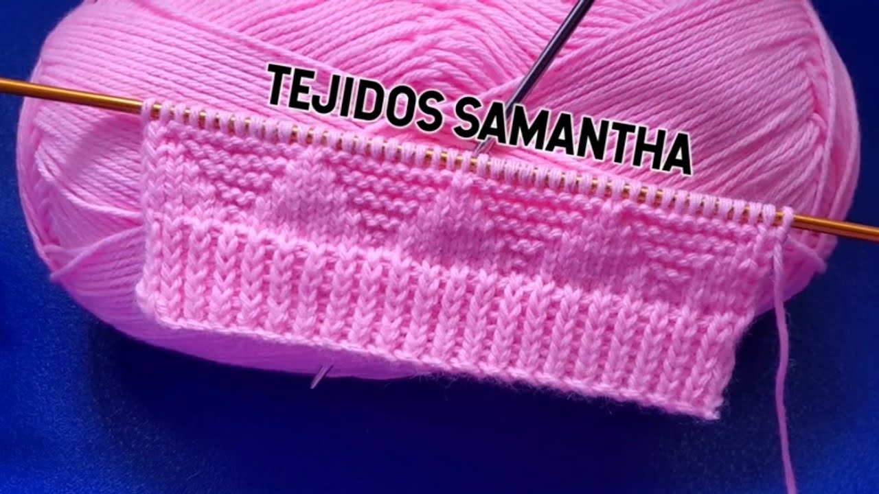HERMOSO PATRÓN PARA TEJER CHOMPAS CHALECOS SUÉTER A DOS AGUJAS  / TEJIDOS SAMANTHA  