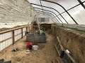 Greenhouse update (Nov).  Insulation, geothermal heating and cooling, and more