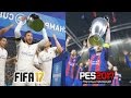 FIFA 17 vs PES 2017 UEFA CHAMPIONS LEAGUE FINAL Comparison